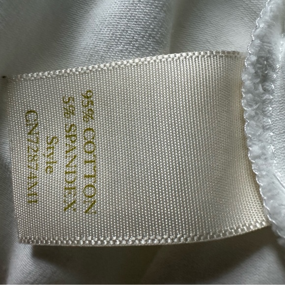 Caslon  White Long Sleeve stretch Women's Top-L - Picture 3 of 5